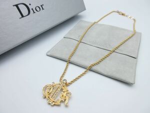 【超希少】保存袋付き Christian Dior ネックレス 旧ロゴ クリスチャン ディオール ヴィンテージ アクセサリー レディース結婚式 cr-1-1(_2