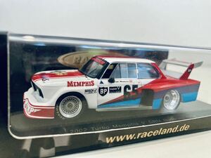【送料無料】1/43 Raceland特注Spark BMW 2002 Turbo #65 S.Manhalter DRM Norisring 1979 Memphisタバコ