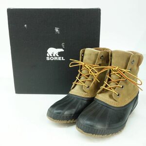 128 SOREL/ソレル CHEYANNE II 28cm ベルベットタン スニーカーブーツ アウトドア ※中古