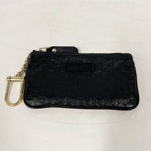 GUCCI 544248 ポーチ＜財布＞グッチ マイクログッチシマ ブランド キーケース キーリング付 小物入れ ブラック