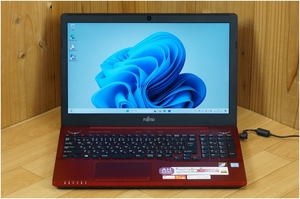 【SSD換装】FUJITSU★15.6型Full HD Win11★Core i7-7700HQ メモリ8GB SSD512GB★ブルーレイ HDMI Webカメラ Bluetooth★LIFEBOOK AH53/B2