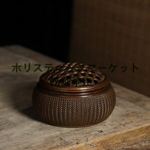 新品! 香炉★銅製★銅器★装飾品★工芸品★風水★置物★グリッド Q0677