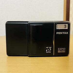 ENTAX ペンタックス ESPIO mini ミニ コンパクトフィルムカメラ 75周年モデル ブラック