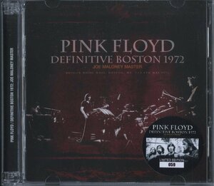 【美品】CD/ 2CD/ PINK FLOYD / DEFINITIVE BOSTON 1972: JOE MALONEY MASTER / ピンク・フロイド / 輸入盤 2枚組 sigma198 40527