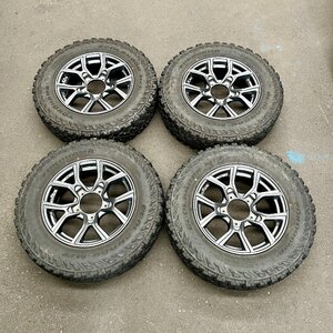 タイヤ付き社外ホイール　Japan三陽 KAZERA H301(カゼラ)　16×5.5J　+22　139.7　5穴　185/85R16 105/103 N LT 8PR　2021年製　6・7ミリ