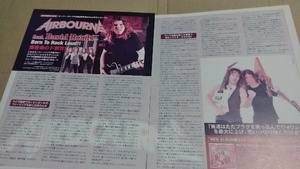 ヤングギター☆記事☆切り抜き☆David Roads/Airbourne☆インタビュー☆『No Guts.No Glory.』▽2DV：ccc1121