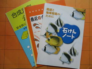 石けんと合成洗剤3冊セット（『合成洗剤ハ公害源デス』『最近の合成洗剤と石けん』『石けんノート』）