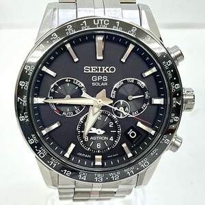 S057-O18-2722 SEIKO セイコー ASTRON アストロン GPS SOLAR ソーラー 黒文字盤 デイト 5X53-0AB0 日本製 980344 ケース付き 稼働