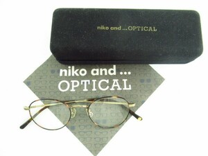 niko and... OPTICAL MMF-15A-843B 86 度無し 眼鏡 メガネ ▼AC15228