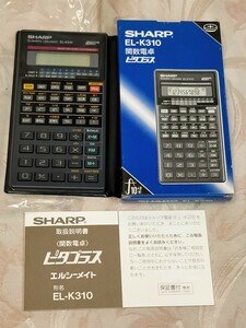 シャープ　関数電卓　ピタゴラス　EL-K310　計算機　箱説付　未使用品　/