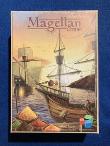 マゼラン 多言語版 (Magellan： Elcano) 日本語訳付き シャハト2021年の新作 ホヌゲームズのスタートプレイヤーマーカー付き 中古