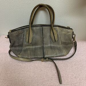 トッズ TOD’S グレー系　バック