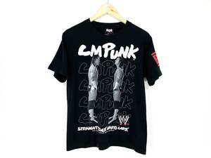 【レア】BOUNTY HUNTER × WWE CM PUNK Tシャツ ブラック S バウンティーハンター ロゴ ハードコア B×H