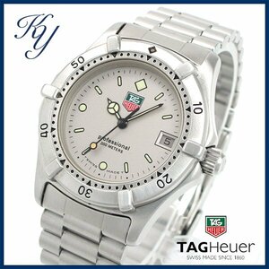 1円～ 3ヶ月保証付き 磨き済み 美品 本物 TAGHEUER タグホイヤー 2000 962.213 グレー ボーイズ メンズ レディース 時計