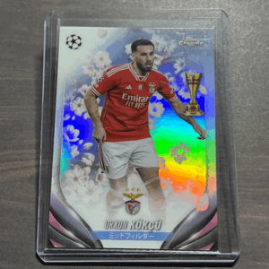 Orkun Kokcu - SL Benfica CHERRY BLOSSOM REFRACTOR 2023/24 Topps Chrome UEFA Club Competitions Japan Edition