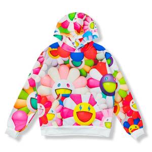 【HK4S/2023/0527】◎J Balvin◎Takashi Murakami◎All Over Flowers Hoodie Multi◎2020年6月24日発売◎