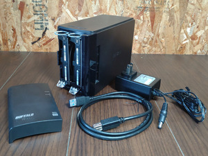 バッファロー 4TB外付けRAIDハードディスク HD-WLU3/R1J ⑥東芝製HDD搭載
