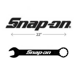 Snap-on（スナップオン）ロゴステッカー,抜き文字.ブラックM特大