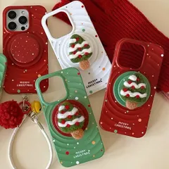 クリスマスツリー iPhone16Proケース MagSafe対応 リング付き iphoneケース ハードケース スマホケース iphone15proケース iphone14ケース 可愛い iPhone13ケース iphone16-13