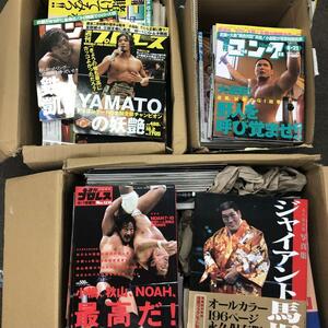 【山売り】週刊プロレス 週刊ゴング 週刊ファイト 90年代 20年代 プロレス雑誌 パンフレット 写真集 大量 【AC082】