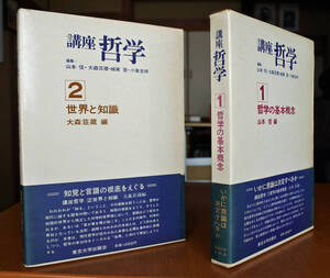 『講座　哲学　1　哲学の基本概念』 山本　信編, 　『講座　哲学　2　世界と知識』 大森荘蔵編　　