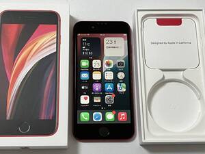 SIMフリー iPhoneSE2 64GB Product Red シムフリー アイフォンSE 2 第二世代 第2世代 レッド au docomo softbank SIMロックなし A2296 80%