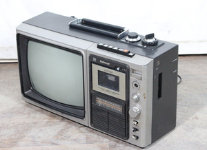 【ト長】National ナショナル TR-1201 1978年製 白黒テレビ ラジオカセットレコーダー ラジカセ 家電 音響機器 レトロ IA492IOE87