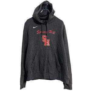 NIKE プリントスウェット パーカー キッズ XL ダークグレー ナイキ プルオーバー スポーツ 古着卸 アメリカ仕入 a611-6133