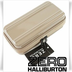 新品1円～★ZERO HALLIBURTON ゼロハリバートン アメニティケース ポーチ トープグレー ポリカーボネート 正規店本物 ◆5745◆