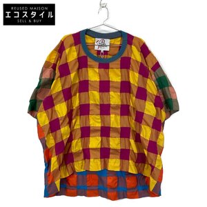 VivienneWestwoodRedLabel 6005 マルチカラー ビッグブロック チェックビッグマントップ トップス OO マルチカラー レディース