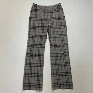 256 BURBERRY バーバリー イタリア製 ノバチェック ストレッチ パンツ 40502T