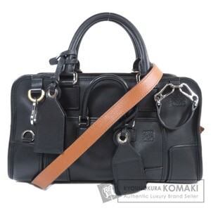 LOEWE ロエベ アマソナ28 マルチプリケーション ハンドバッグ カーフ レディース 中古