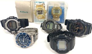 ★ BP ★ １円 CASIO カシオ G-SHOCK Baby-G プロトレックなど メンズ レディース 腕時計 7本セット まとめ ジャンク 【時計】【中古】