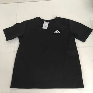 送料無料★adidas アディダス★半袖Tシャツ　トップス★キッズ　子供　140 ジュニア★ブラック#60805sj42