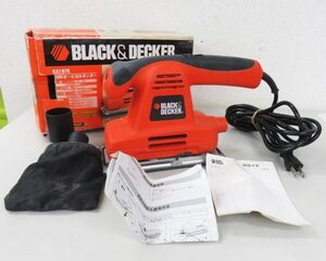 A004★BLACK&DECKER ブラックアンドデッカー オービタルサンダー KA197E 研磨機 電動工具 通電のみ 現状品★11