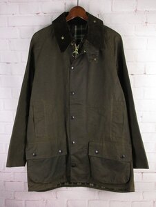 LFJ25780 ビンテージ Barbour バブアー 80s MOORLAND ムーアランド オイルドジャケット 87年製 イングランド製 3ワラント C40/102cm