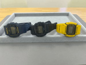 1円スタート カシオ CASIO Gショック G-SHOCK スクエア 3点 DW-5600E DW-5600VT クォーツ 電池切れ 現状品