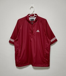 adidas golf 半袖 ライトジャケット Lサイズ相当 アディダス ゴルフ　ハーフジップ テイラーメイド 