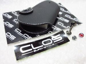 BMW MINI F54/F55/F56/F60 レザーキーケースType2/ブラックxSVst.【CLOS】新品/ミニ/クーパー/クラブマン/クロスオーバー/