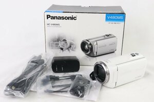Panasonic パナソニック HC-V480MS-W ホワイト デジタルハイビジョンビデオカメラ 高倍率iAズーム90倍★F