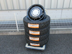 COSMIC X BLOOD DIESEL 14x5.0 +35 4-100 サテンブラック TOYO OPEN COUNTRY R/T 165/80R14 プロボックス サクシード