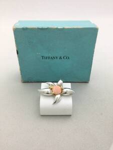 TIFFANY&Co.　ティファニー　ファイヤーワークス　コーラル　コンビ　ブローチ　シルバー　ゴールド　アクセサリー　925　750【C517664】