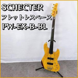 SCHECTER 【PW-EX-B-BL】フレットレスベース