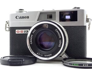 良品 Canon Canonet QL17 G-Ⅲ G3 40mm f1.7 レンジファインダー コンパクトフィルムカメラ 948640