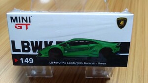 1/64 MINI GT LB★Works ランボルギーニ ウラカン グリーン　Lamborghini Huracan MGT00149L 左ハンドル　リバティーウォーク