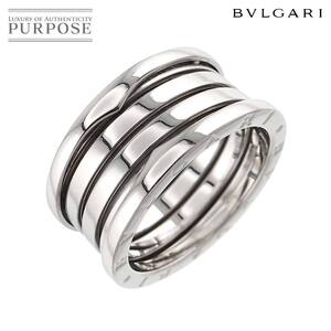 ブルガリ BVLGARI ビーゼロワン 4バンド #62 リング K18 WG ホワイトゴールド 750 B-ZERO1 指輪 Ring 90260075