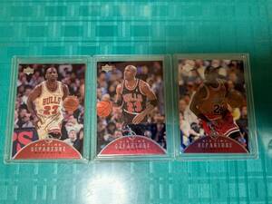 Michael Jordan NBA 1996-97 Upper Deck UD AIR TIME DEPARTURE マイケル ジョーダン シカゴ ブルズ CHICAGO BULLS 3枚セット