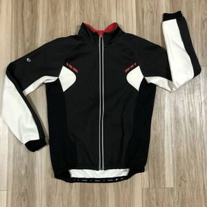 送料230★パールイズミ Lサイズ メンズ 真冬用 WIND BREAK 裏起毛 サイクルジャケット PEARL IZUMI 定番 4ポケット 良質品 D652 ブラック系