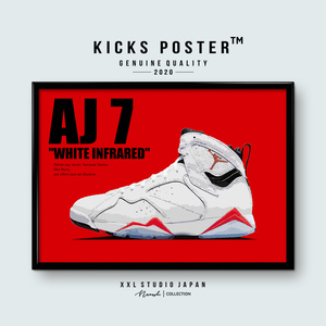 AJ7 エアジョーダン7 ホワイトインフラレッド キックスポスター 送料無料 AJ7-18