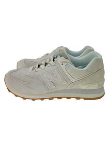 NEW BALANCE◆U574/ホワイト/24.5cm/WHT